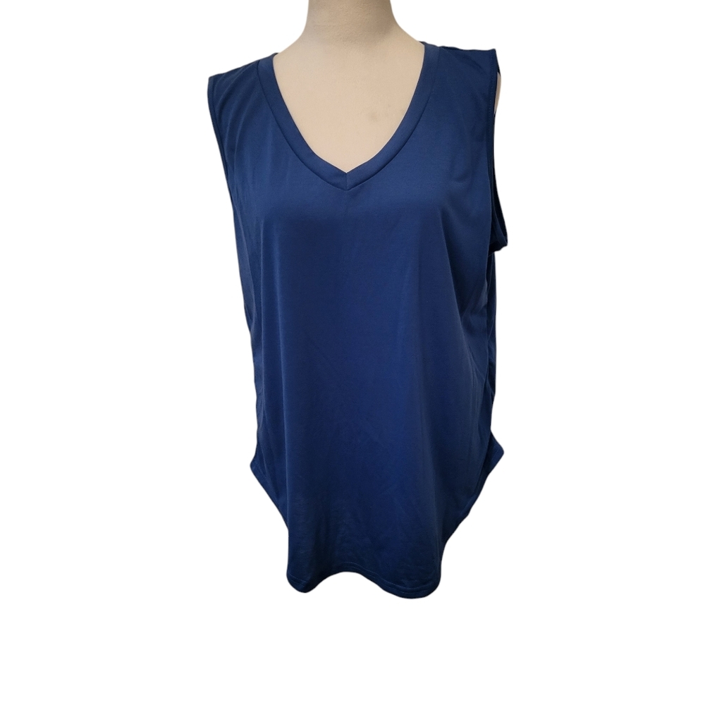 Boutique Plus Tank Blue sz 1X